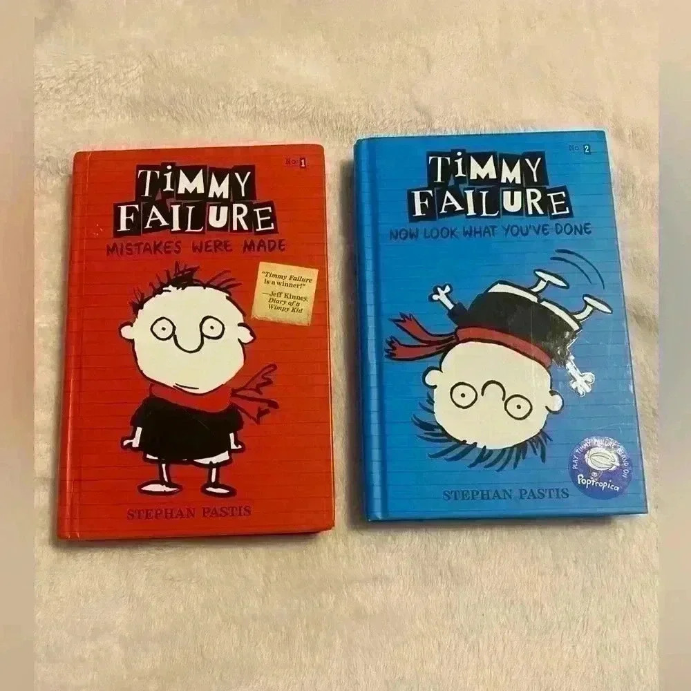 Timmy Failure Hardcover books Number 1 & 2 by Stephan Pastis. NWOT